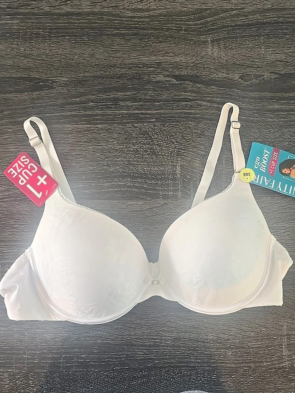 Vanity Fair Ego Boost Push-Up Bra White 38B